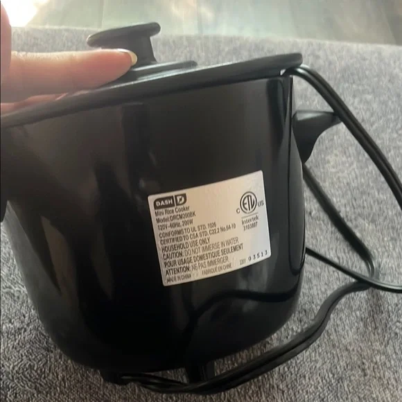 Dash Black Mini Rice Cooker - Picture 7 of 9